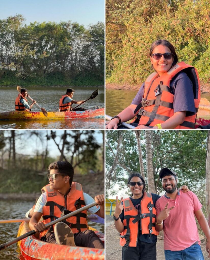 Kayaking at Adventureplus resort- One of the top one day picnic resorts with activities near Pune